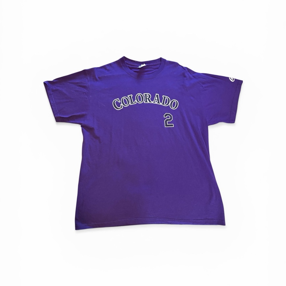Colorado Rockies Troy Tulowitzki Jersey T-Shirt-Men's XL 🟣⚫️⚾️🟣